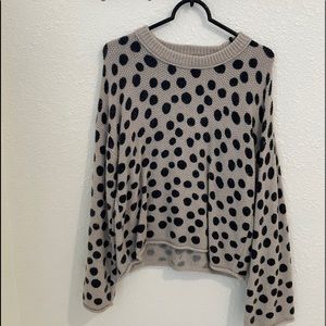 Women’s Madewell grey and black pika for sweater